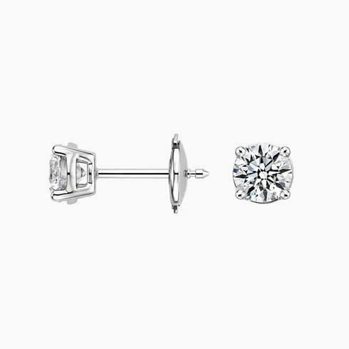 Perfect 4-Prong Diamond Stud Earrings