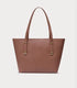 Chic Brown Tote Bag with Quilted Detail
