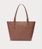 Chic Brown Tote Bag with Quilted Detail