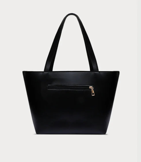 Elegant Black Quilted Tote Bag – Stylish & Spacious
